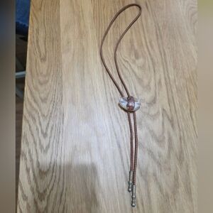 Vintage Agate Bolo Tie